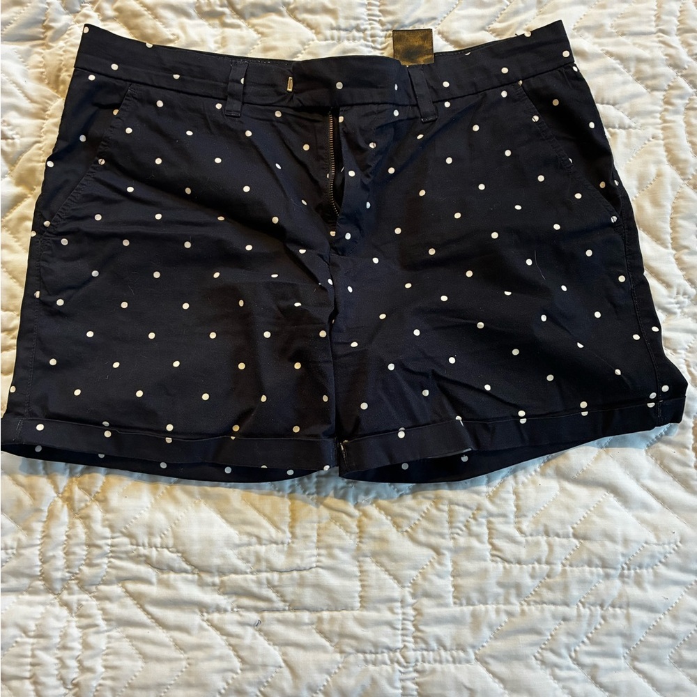 H&M Dark Blue Polka Dot Women's Shorts